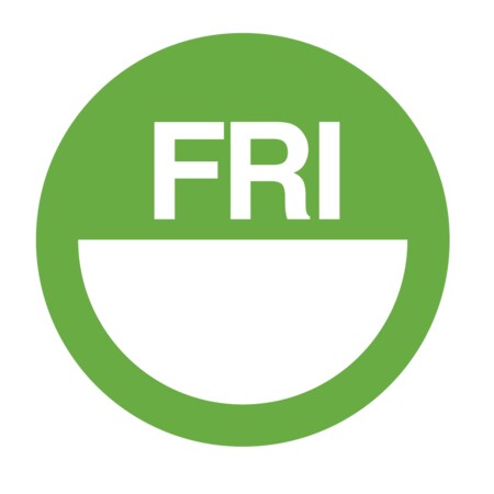 Nevs Dissolvable DaySpots - Friday 3" circle White w/Green DDOT-F3W